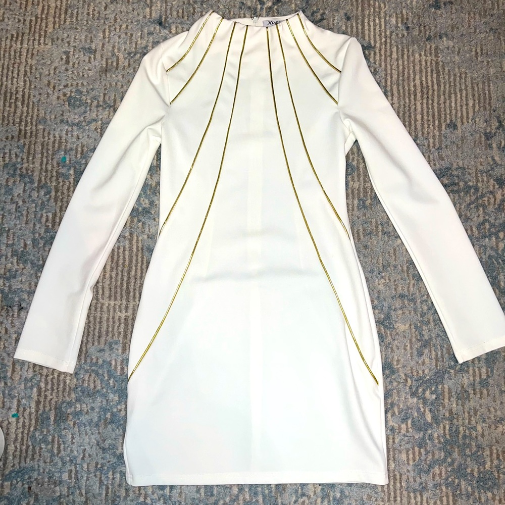 White mini dress